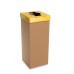 Odpadkový kôš na triedený odpad, recyklovaný, SK popis, 50 l, RECOBIN "Office", žltá
