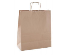 Darčeková taška, 25x11x31 cm, APLI, hnedá