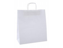 Darčeková taška, 24x11x31 cm, APLI, biela