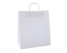 Darčeková taška, 25x11x31 cm, APLI, biela