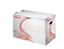 Archivačný kontajner na šanóny, kartón, s predným otváraním, ESSELTE "Standard", biela