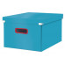Škatuľa, veľkosť L, LEITZ "Cosy Click&Store", pokojná modrá