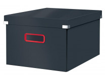 Škatuľa, veľkosť L, LEITZ "Cosy Click&Store", zamatová sivá