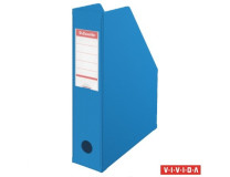 Zakladač, PVC/kartón, 70 mm, skladací, ESSELTE, Vivida modrá