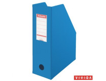 Zakladač, PVC/kartón, 100 mm, skladateľný, ESSELTE, Vivida modrý