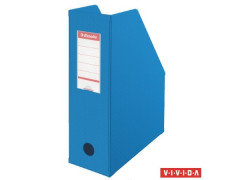 Zakladač, PVC/kartón, 100 mm, skladateľný, ESSELTE, Vivida modrý