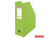 Zakladač, PVC/kartón, 100 mm, skladateľný, ESSELTE, Vivida zelený