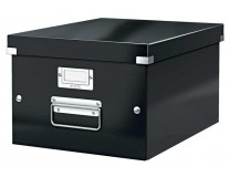 Škatuľa, rozmer A4, LEITZ "Click&Store", čierna