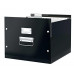 Archivačná krabica, na závesné zakladacie dosky, LEITZ "Click&Store", čierna
