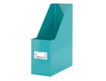 Zakladač, PP/kartón, 95 mm, LEITZ "Click&Store", ľadovo modrá