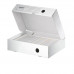 Archívny box, A4, 80 mm, recyklovaný kartón, otváranie smerom nahor, LEITZ "Infinity", biely