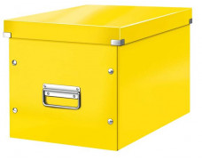 Škatuľa, rozmer L, LEITZ "Click&Store", žltá