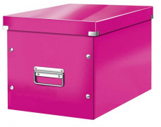 Škatuľa, rozmer L, LEITZ "Click&Store", ružová