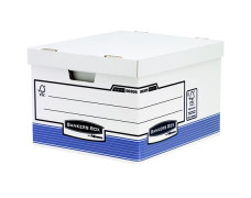 Archívny kontajner, kartónový, veľký, "BANKERS BOX® SYSTEM by FELLOWES®", modrá