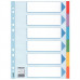 Register, kartónový, A4, 6 dielny, popisovateľná predná strana, ESSELTE "Standard", farebný