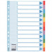 Register, kartón, A4, 12 dielny, popisovateľná predná strana, ESSELTE "Standard", farebný