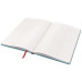 Záznamová kniha, A5, štvorčeková, 80 listov, tvrdá obálka, LEITZ "Cosy Soft Touch", pokojná modrá