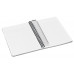 Blok, A5, štvorčekový, 90 listov, laminovaná kartónová obálka, LEITZ "Office", sivá