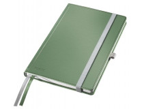 Zápisník, A5, linajkový, 80 strán, s tvrdou obálkou, LEITZ "Style", olivovo zelená
