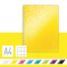Špirálový zošit, A4, štvorčekový, 80 listov, LEITZ "Wow", žltá