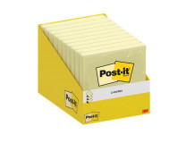 Samolepiaci poznámkový blok, "Z", 76x76 mm, 100 listov, 3M POSTIT, žltá