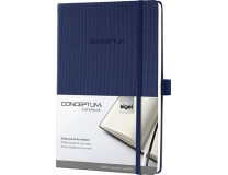 Zápisník, exkluzívny, A5, štvorčekový, 97 strán, tvrdá obálka, SIGEL "Conceptum", modrá