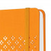 Poznámkový zošit, exkluzívny, 95x150 mm, linajkový, 87 listov, tvrdá obálka, SIGEL "Jolie", mango oranžová