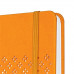 Poznámkový zošit, exkluzívny, 135x203 mm, linajkový, 87 listov, tvrdá obálka, SIGEL "Jolie", mango oranžová