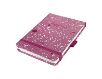 Zápisník, exkluzívny, 110x79 mm, bodkovaný, 79 listov, tvrdá obálka, SIGEL "Jolie" Pink Happiness