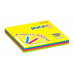 Samolepiaci poznámkový blok, 76x76 mm, 100 listov, STICK N "Magic Pad", neónové farby