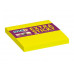 Samolepiaci poznámkový blok, 76x76 mm, 90 listov, STICK N "Extra Sticky", neónová žltá
