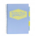 Špirálový zošit, A4, linajkový, 100 strán, PUKKA PAD,  "Pastel project book", mix farieb