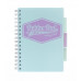 Špirálový zošit, A5, linajkový, 100 strán, PUKKA PAD "Pastel project book", rôzne farby