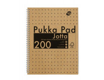 Špirálový zošit, A4, linajkový, 100 listov, PUKKA PAD "Jotta Kraft"