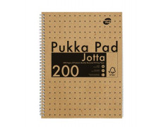 Špirálový zošit, A4, linajkový, 100 listov, PUKKA PAD "Jotta Kraft"