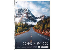 Špirálový zošit, A4+, linajkový, 80 listov, SHKOLYARYK "Office book", mix