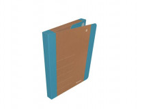 Box na dokumenty, 30 mm, kartón, A4, DONAU "Life", neónovo modrá