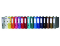 Pákový šanón, 75 mm, A4, PP/kartón, DONAU "Rainbow", svetlomodrý