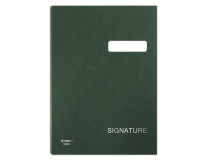 Podpisová kniha, A4, 19 vreciek, kartón, DOANU, zelená