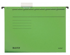 Závesná zakladacia doska, kartón, A4, LEITZ "Alpha", zelená