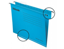 Závesné zakladacie dosky, recyklovaný kartón, A4, ESSELTE "Classic", modrá