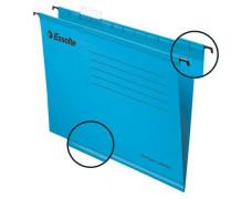 Závesné zakladacie dosky, recyklovaný kartón, A4, ESSELTE "Classic", modrá