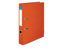 Pákový šanón, 50 mm, A4, PP/kartón, s ochranným spodným kovaním, VICTORIA, "Basic", oranžový