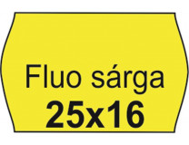 Cenové etikety, 25x16, FLUO citrónová