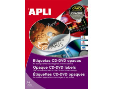 Etikety, na CD/DVD, A4, krycie etikety, APLI