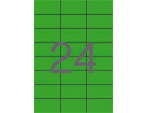 Etikety, 70x37 mm, farebné, APLI, zelené, 2400 etikiet/bal