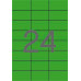 Etikety, 70x37 mm, farebné, APLI, zelené, 2400 etikiet/bal