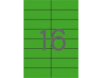 Etikety, 105x37 mm, farebné, APLI, zelené, 1600 etikiet/bal