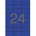 Etikety, 70x37 mm, farebné, APLI, modré, 480 etikiet/bal
