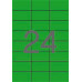 Etikety, 70x37 mm, farebné, APLI, zelené, 480 etikiet/bal